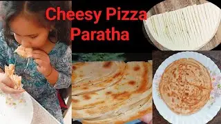 Pizza + Paratha = VIRAL 😋 Cheesy Pizza Paratha RecipeKids Love This! Cheesy | Trending Viral Recipe