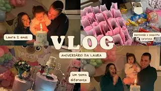 VLOG ANIVERS&Aacute;RIO DA LAURA | FESTA INFANTIL | 2 anos #festainfantil  #aniversario #vloganiversario