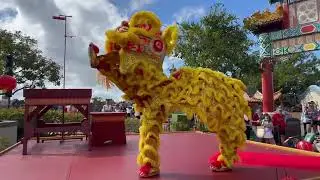 Epcot - Holiday Storytellers - Chinese Lion Dancer - China - 12/19/2025 - 4k