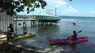 Kayak location on the bayside Key Largo is primetime