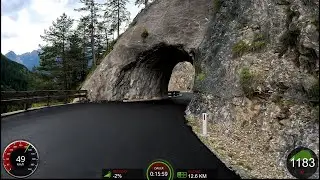 Scenic Virtual Cycling Workout with LEICKE GT Smartwatch Data 4K Video