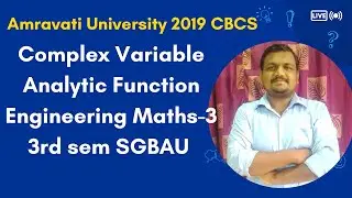 Complex Variable Analytic Function Part-1 Amravati University