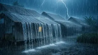 🔴No Ads Rain Sounds for Sleeping | Deep Sleep, Stress Relief, Heavy Rain All Night Long