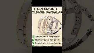Titan Maqnit Qolbaqlar &ndash; Sağlamlıq &uuml;&ccedil;&uuml;n təbii dəstək. #mualice #natural #tibet #qolbaq