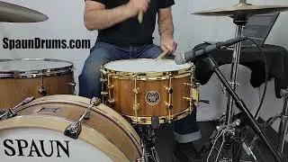Spaun Walnut/Maple 7x14 Snare Drum
