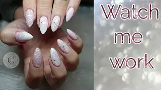 Watch me work... Pink snowflakes