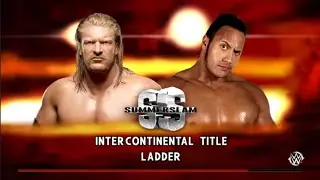 Triple H vs The Rock Ladder Match. Summerslam 98. WWE 2K16