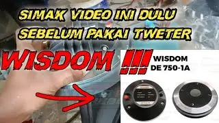 riview perbedaan tweter wisdom voice coil 3 in ,,lihatt dulu sebelum beli !!!