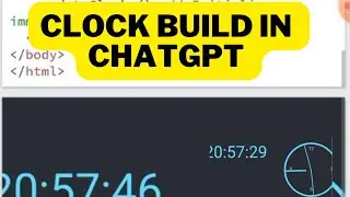 Build Clock in ChatGPT! #chatgpt #chatgptcoding #chatgptforcoding #html