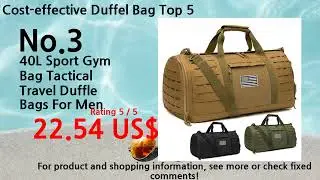 Dec. 2024 Best Budget Duffel Bag Ranking