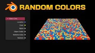 Экземпляры со СЛУЧАЙНЫМИ ЦВЕТАМИ в Blender &mdash; узлы геометрии