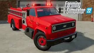 FS22 - Chevy C70 Fire Engine Truck Mod for Farming Simulator 2022 [FS 22 LS 22] #gaming #games #game