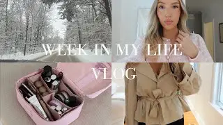 Weekly vlog: Valentine's date night, pre-spring try-on haul, concert, pilates, snow days & more