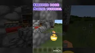 creeper door in Minecraft#Minecraft #hudie play