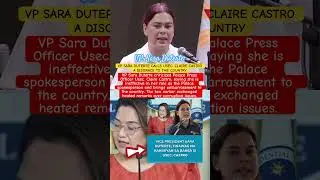 VP SARA DUTERTE CALLS USEC. CLAIRE CASTRO A DISGRACE TO THE COUNTRY🫣