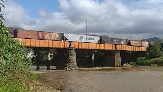 Trem locotrol em Jaragu&aacute; do Sul - SC - 01/10/23 + vag&atilde;o HFE tem&aacute;tico da malha sul + 138 VGS