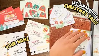 DIY Christmas Gift Tags | Easy and Cute Christmas Tags Tutorial