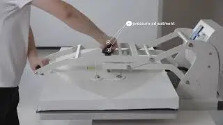The large format manual hot press  integrates a digital touch screen control for easy operation.