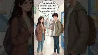 Asking for Change (Cash) &ndash; Simple English Conversation | Daily Speaking Practice