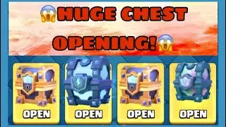 HUGE CHEST OPENING IN CLASH ROYALE | LEGENDARY/MEGA LIGHTNING/ROYAL WILD CHEST OPENING!