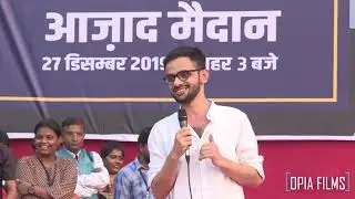 Umar Khalid At Azad Maidan | Free Voice of India