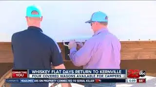 Old-style wagons available for rent at Frandy Park Campgrounds, just in time for Whiskey Flat Days