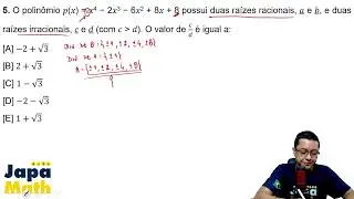 Prova Resolvida EsPCEx(2025 - 2026) - Matemática - Questão 5