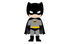 Unlike most superheroes, Batman does not possess any superpowers. Let's draw this superhero now.
