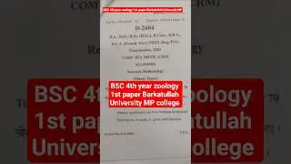 ## Bsc 4 th Year 2025## Research Methodology Question paper 2025 ## Bu Bhopal