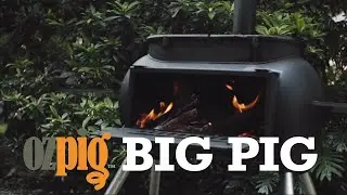 Ozpig Big Pig | Wood Fired Stove meets Charcoal BBQ