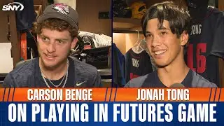 Mets top prospects Carson Benge and Jonah Tong meet the media before 2025 MLB Futures Game