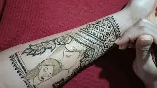 Beautiful Mother Daughter Love Theme With Intricate Pattern Henna Design |  Intricate Henna Design