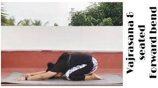 Vajrasana & Seated Forward Bend Pose