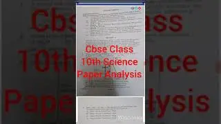 Cbse Science Paper Analysis | Class 10th | Science Paper Answer Key #shorts