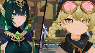 First Time Meeting Nefer & Jahoda | Song of the Welkin Moon: Act 1 | Genshin Impact Version Luna 1
