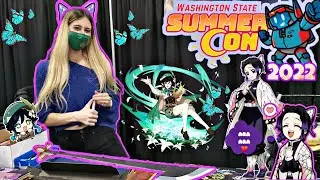 Meeting Erika Harlacher | (Voice of Shinobu 🦋& Venti ) |Washington State Summer Con 2022! 🙊