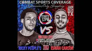 Ricky Poeple's Vs Ishiah Carson 155lb Superfight For Combat Sports Coverage Submission Only Event