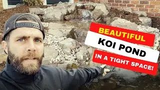 New koi pond in a TIGHT SPACE in Oklahoma