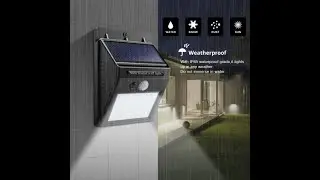 LAMPARA 20 LED SOLAR CON SENSOR DE MOVIMIENTO