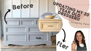 Updating My 20 Year Old Dresser | UGLY DUCKLING CHALLENGE Dresser Makeover |Furniture Flip