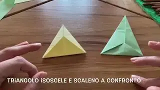 Triangolo Isoscele e Scaleno: tessere origami.
