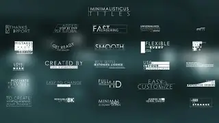Free after effects Template Minimal Titles