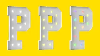 4-футовая светящаяся буква P в стиле вывески (теплый свет) &mdash; мастер-класс по изготовлению своими ...
