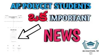 AP POLYCET WEB OPTIONS IMPORTENT NEWS #EDUCATION #VIRAL #LIKES
