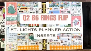 Q2 2025 Flip Through in B6 Rings | ​@lightsplanneraction B6 Rings Inserts | Kaseyplans