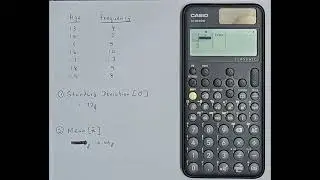 Standard Deviation and Mean - CASIO FX-991 CW CLASSWIZ calculator