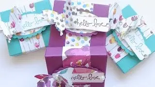 Stampin' Up Painted Blooms Butterfly Treat or Gift Box