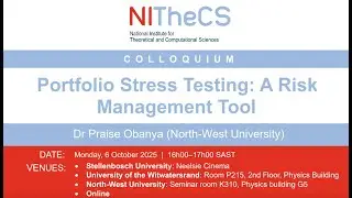2025-10-06 - NITheCS Colloquium: 'Portfolio Stress Testing' by Dr Praise Obanya