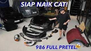Porsche 986 full pretel siap naik cat! Ep. 2 #Project986