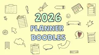 Planner Doodle Ideas |  Easy Planner Doodle Icons | Doodle Planner 2026 | neensdoodles #planner